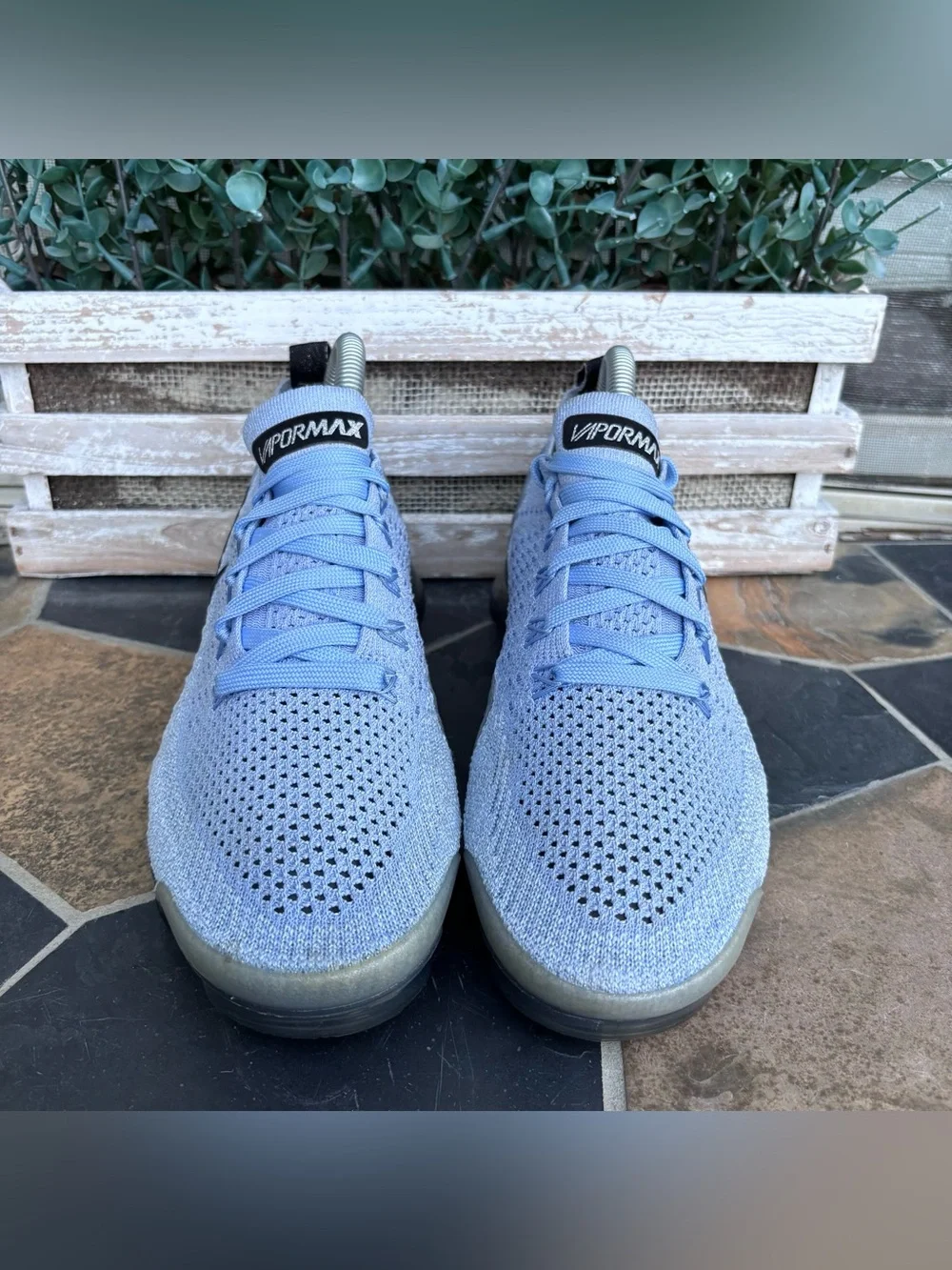 Nike Air VaporMax Flyknit 2 ‘Aluminum’ (Women’s) Size 7 - Picture 6 of 11